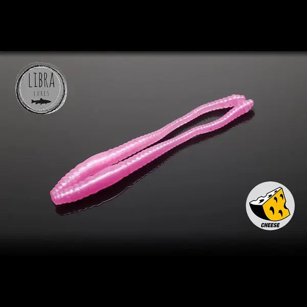 Naluca Soft Naluca Pastrav Dying Worm 8cm Libra Lures : Culoare - 018 Pink Pearl