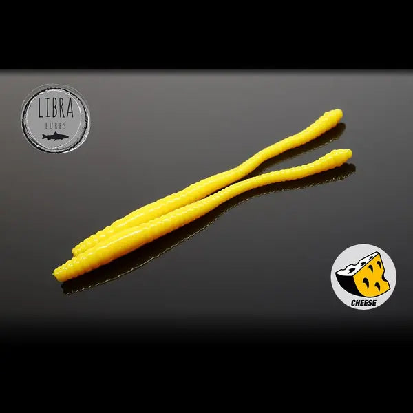 Naluca Soft Naluca Pastrav Dying Worm 8cm Libra Lures : Culoare - 007 Yellow