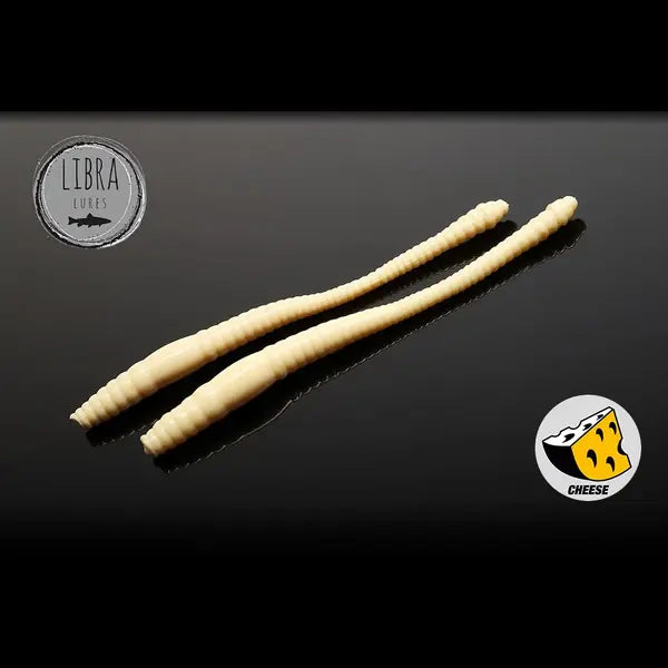 Naluca Soft Naluca Pastrav Dying Worm 8cm Libra Lures : Culoare - 005 Cheese