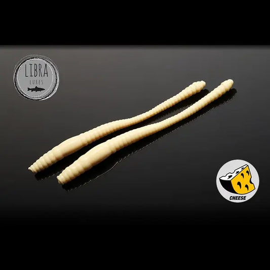 Naluca Soft Naluca Pastrav Dying Worm 8cm Libra Lures : Culoare - 005 Cheese