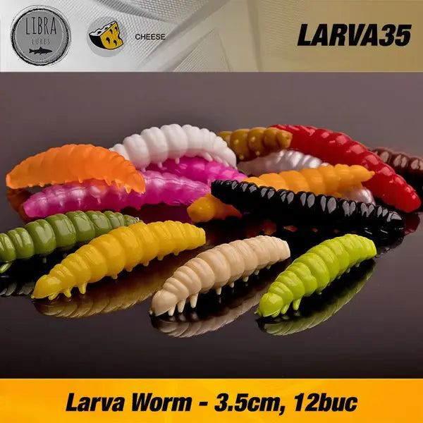 Naluca Soft Naluca Pastrav Larva Worm 3.5cm Libra Lures : Culoare - 020