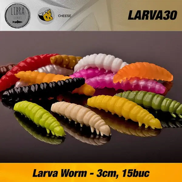 Naluca Soft Naluca Pastrav Larva Worm 3cm Libra Lures : Culoare - 006