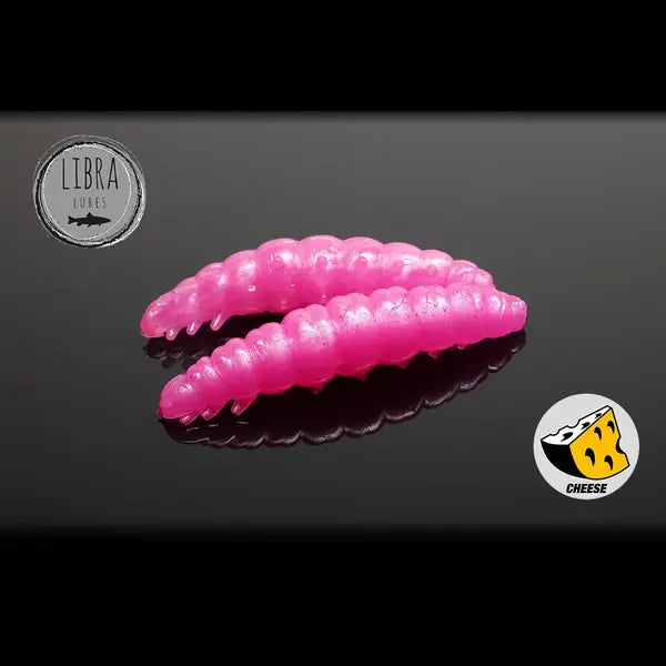 Naluca Soft Naluca Pastrav Larva Worm 3cm Libra Lures : Culoare - 018 Pink Pearl