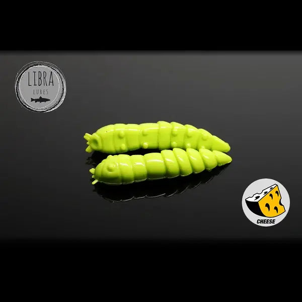 Naluca Soft Naluca Pastrav Kukolka Worm 4.2cm Libra Lures : Culoare - 027 Apple Green