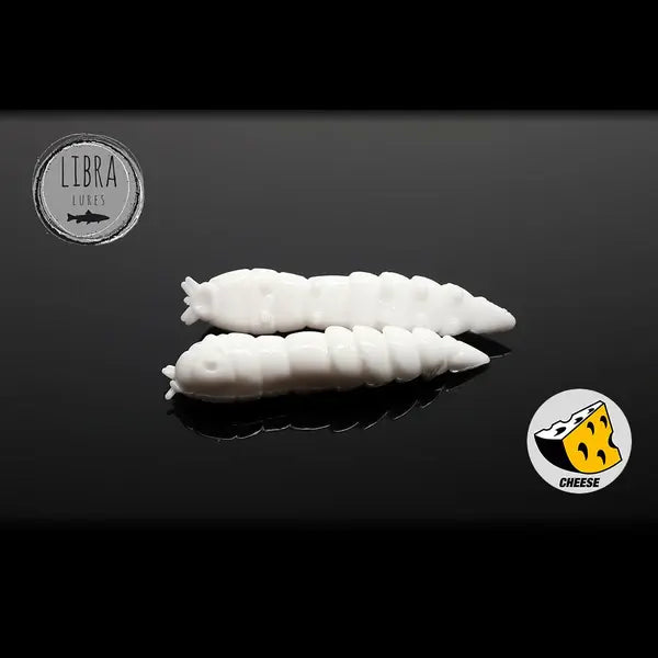 Naluca Soft Naluca Pastrav Kukolka Worm 4.2cm Libra Lures : Culoare - 001 White