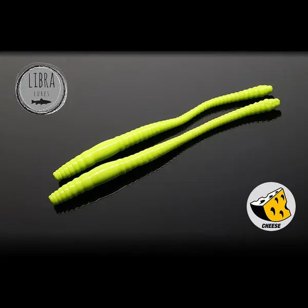 Naluca Soft Naluca Pastrav Dying Worm 7cm Libra Lures : Culoare - 027 Apple Green