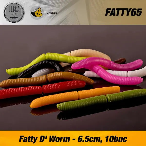 Naluca Soft Naluca Pastrav Fatty D'worm 6.5cm Libra Lures : Culoare - 004