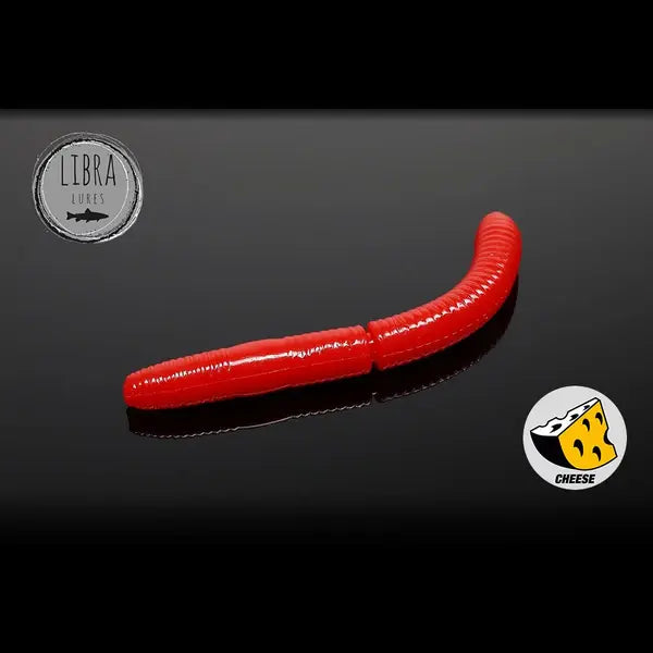 Naluca Soft Naluca Pastrav Fatty D'worm 6.5cm Libra Lures : Culoare - 021 Red