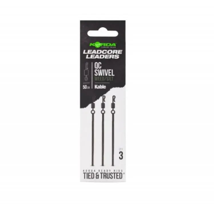 Korda Mont. Kable Qc Swivel 50cm Weed