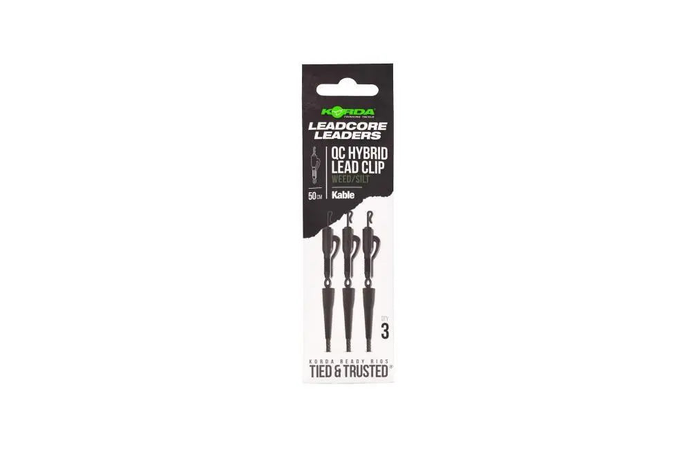Korda Mont. Kable Qc Hybrid Lead Clip 50cm Weed