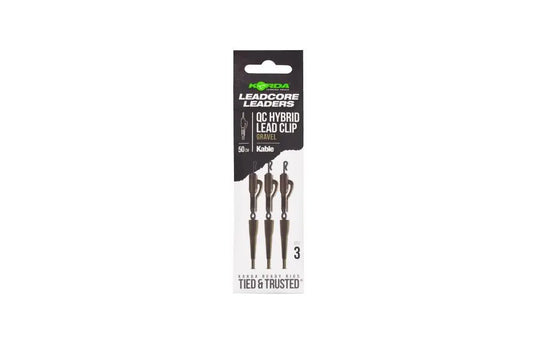 Korda Mont. Kable Qc Hybrid Lead Clip 50cm Gravel