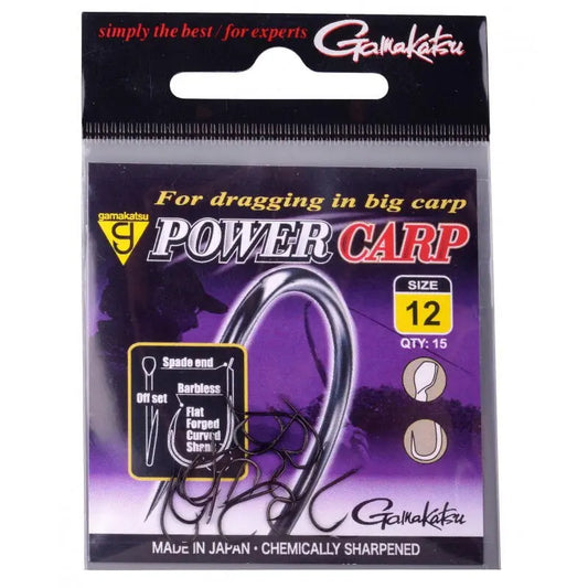 Gamakatsu Carlig Power Carp Black Barbless 15buc/Pl