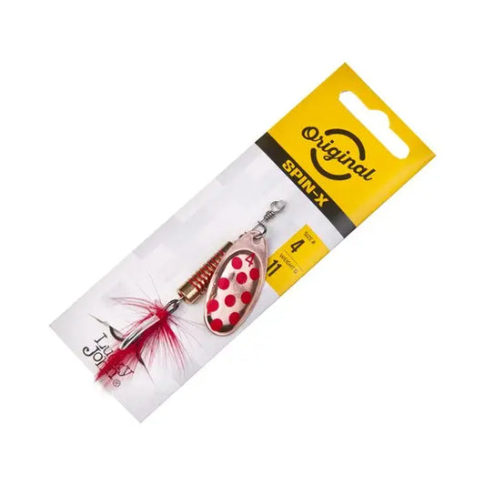 Lingurita Rotativa Rotativa Lucky John Spin X Round Nr.4 - 11gr : Culoare - Cr