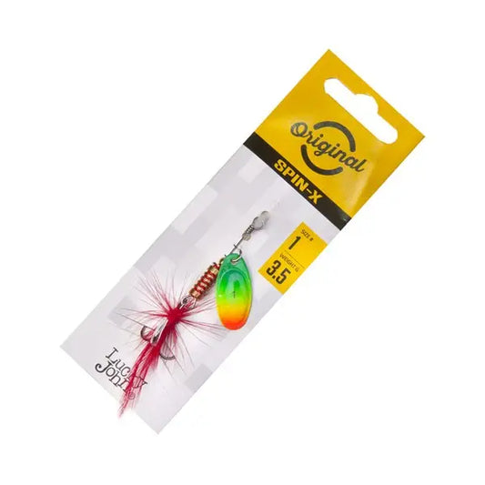 Lingurita Rotativa Rotativa Lucky John Spin X Round Nr.1 - 3.5gr : Culoare - Ft - Fire Tiger