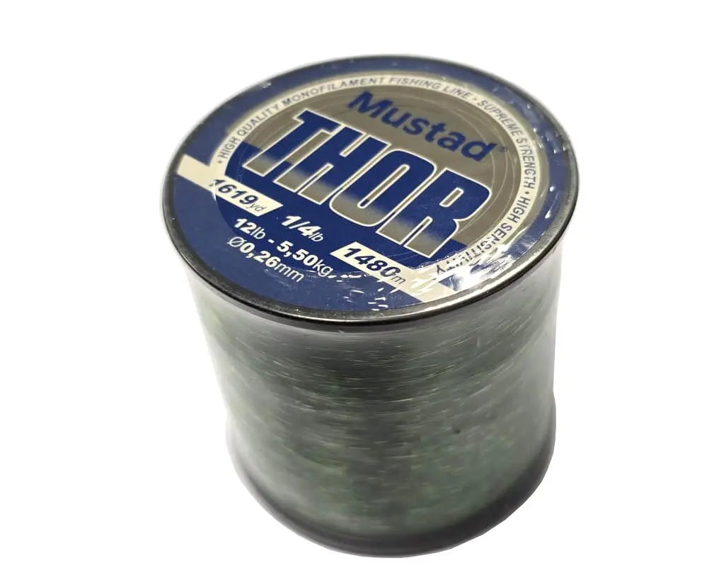 Fir Monofilamnet Mustad Fir Thor Monofilament Geen 037mm/9,0kg/928m