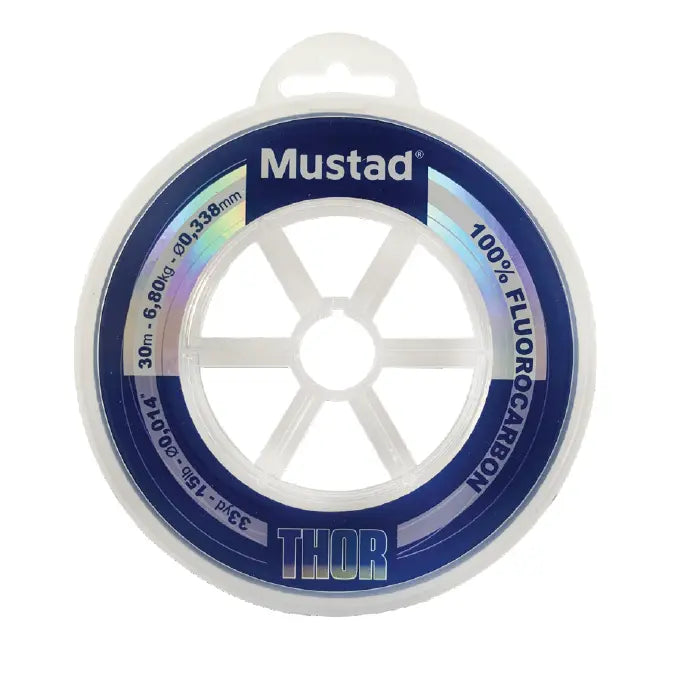 Fir Monofilamnet Mustad Fir Thor Fluorocarbon Leader Clear 033mm/6,8kg/30m