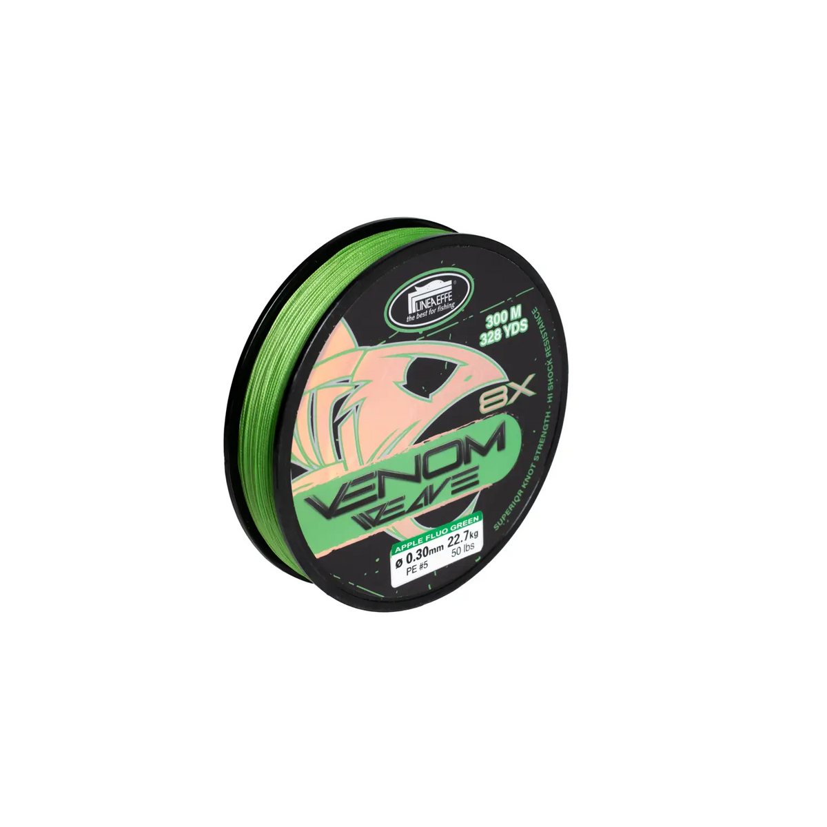 Fir Textil Lineaeffe Fir Venom Weave Braid 8x Verde 0,14mm/8,5kg 150m