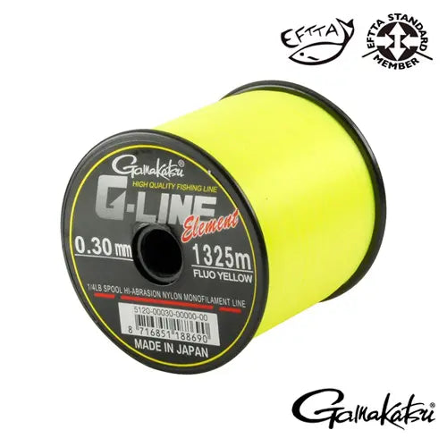 Fir Monofilament Gamakatsu Fir G-Line Element Yellow 028mm.5,70kg.1490m