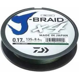 Fir Textil Daiwa Xx Fir Daiwa J-Braid X4 019mm/10,2kg/135m Verde