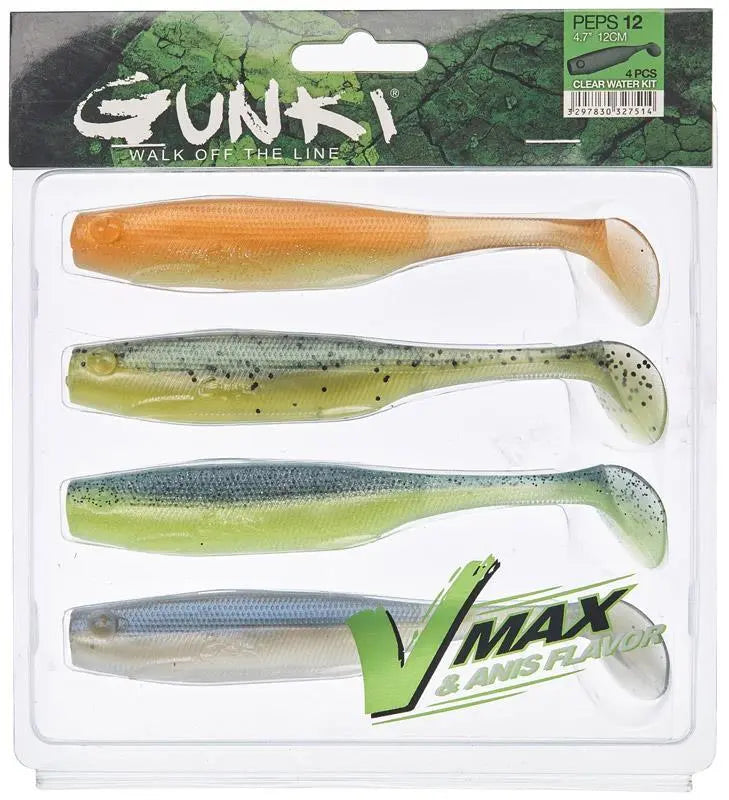 Sensas Soft Bait Gunki Peps Clear Water Kit Ii 9cm 4buc/Pl