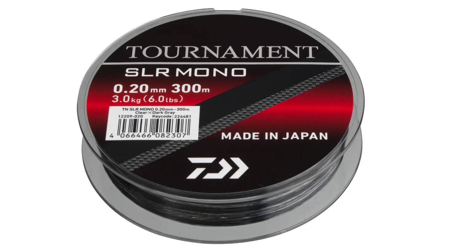 Fir Monofilament Daiwa Tournament Slr Mono 018mm/2,6kg/300m Grey