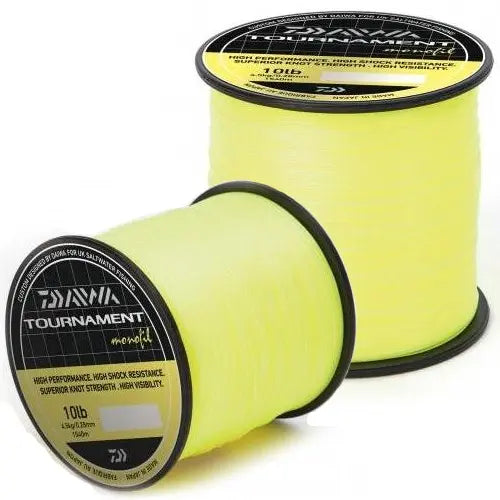 Fir Monofilament Daiwa Fir Tournament Fluo Galben 035mm.6,80kg.1040m