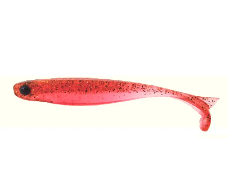 Mustad Shad Mezashi Tail Minnow 7,6cm Transparent Red
