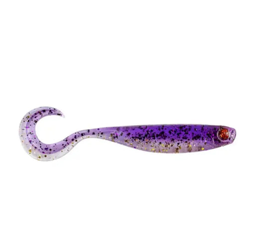 Mustad Shad Mezashi Curly Tail Minnow 9cm Purple Magic 6buc/Pl
