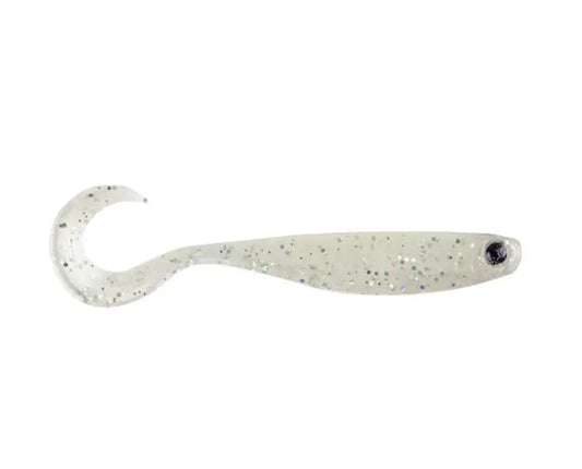 Mustad Shad Mezashi Curly Tail Minnow 9cm Pearl White 6buc/Pl