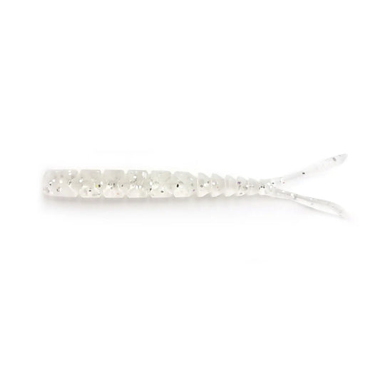 Mustad Naluca Aji Split Tail 5cm Clear Rainbow Glitter 12buc/Pl