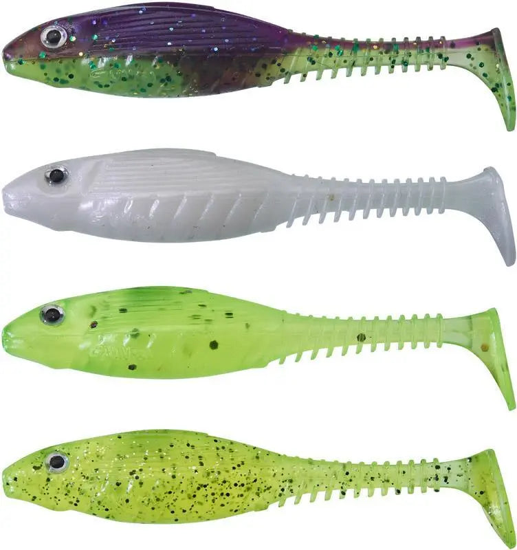 Sensas Gunki Grubby Shad 8,5cm Dark Water Kit 4buc