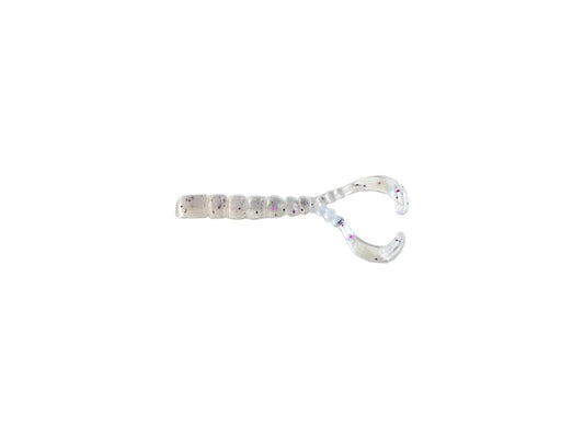 Mustad Naluca Aji Finesse Chiki Crawl Tail 4,3cm Clear Purple Glitter 12buc/Pl