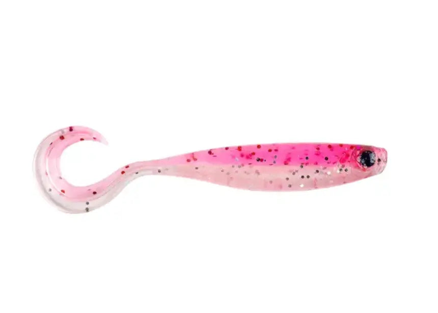 Mustad Mezashi Curly Tail Minnow 9cm Pink Sardine 6buc/Pl