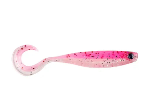 Mustad Mezashi Curly Tail Minnow 9cm Pink Sardine 6buc/Pl