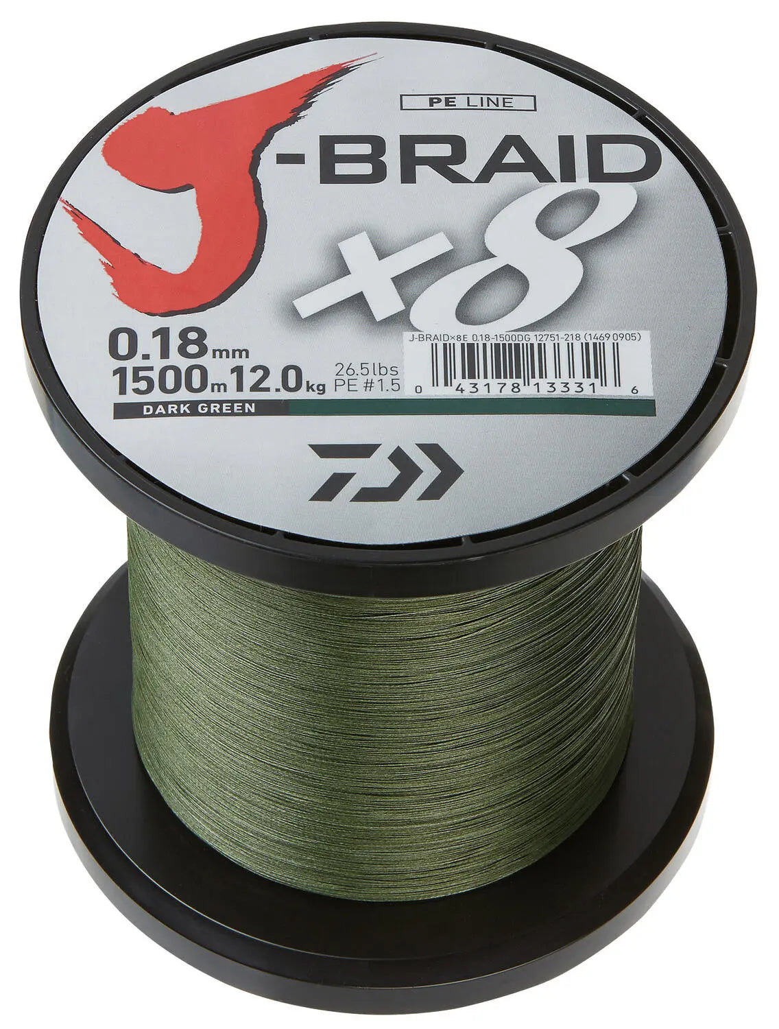 Fir Textil Daiwa Xx Fir Daiwa J-Braid X8e Verde 013mm/ Kg/3000m