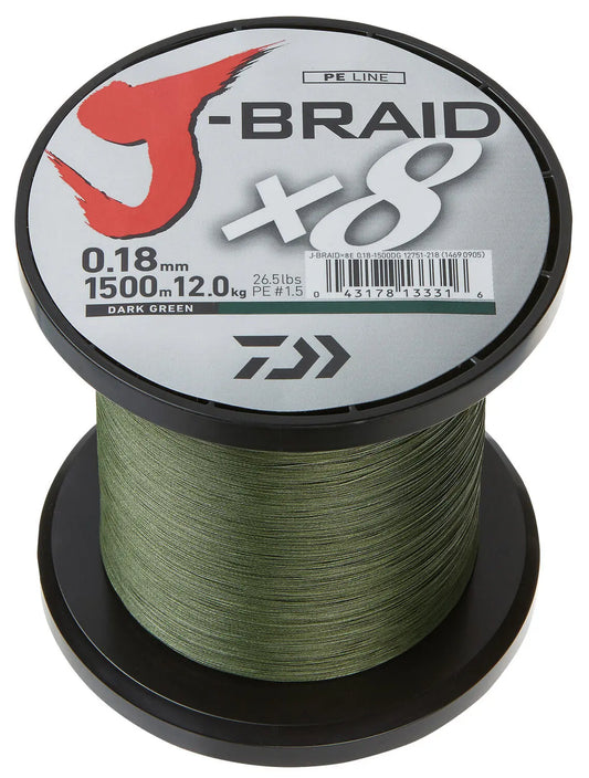 Fir Textil Daiwa Xx Fir Daiwa J-Braid X8e Verde 013mm/ Kg/3000m