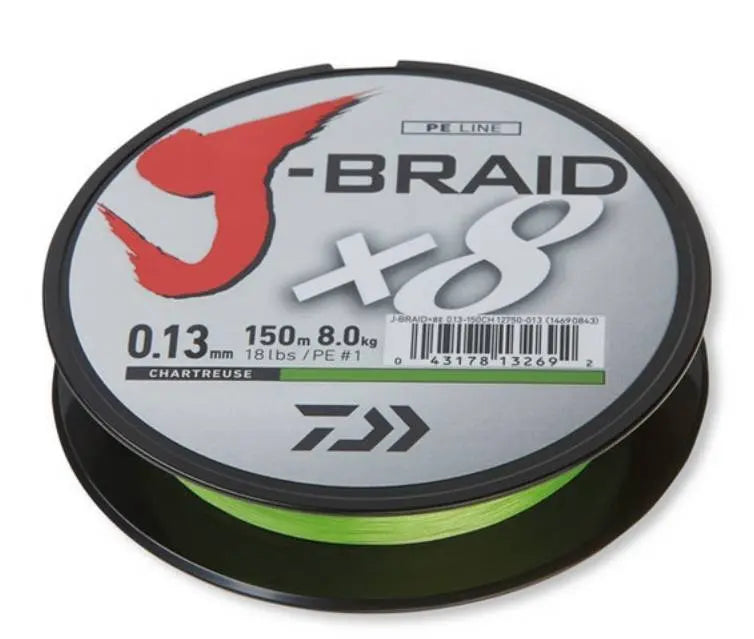 Fir Textil Daiwa Xx Fir Daiwa J-Braid X8 Verde 022mm/17kg/150m
