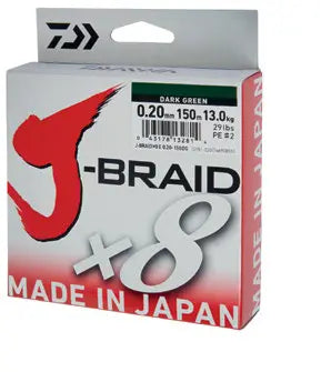 Fir Textil Daiwa Xx Fir Daiwa J-Braid X8 Verde 006mm/4kg/300m