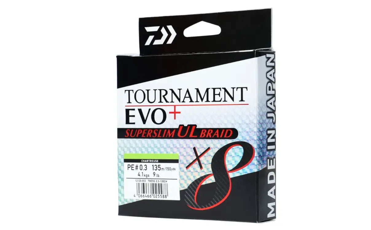 Fir Textil Daiwa Tournament 8xbraid Evo+ Super Slim Pe0.5/6,4kg/135m