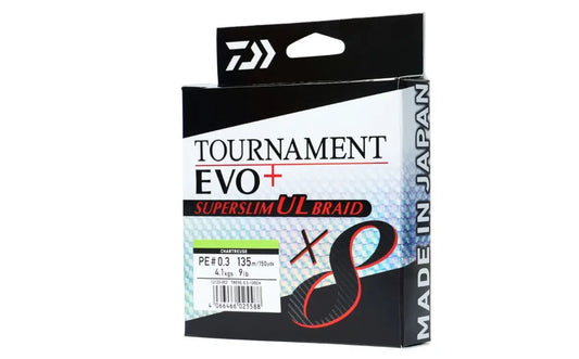 Fir Textil Daiwa Tournament 8xbraid Evo+ Super Slim Pe0.5/6,4kg/135m