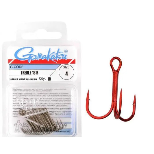 Gamakatsu 13n Treble Red 10buc/Pl