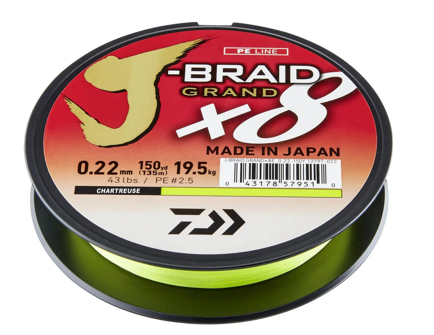 Fir Textil Daiwa J-Braid Grand X8e Chartr. 020mm/16,0kg/135m