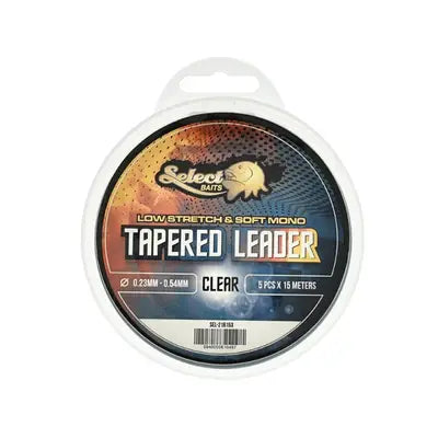 Fir Select Baits Tapered Leader Clear 5 X 15m