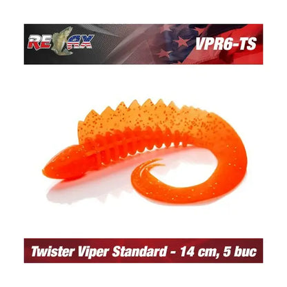 Naluca Soft Relax Twister Viper 14cm Standard Relax (5buc/Plic) : Culoare - S049