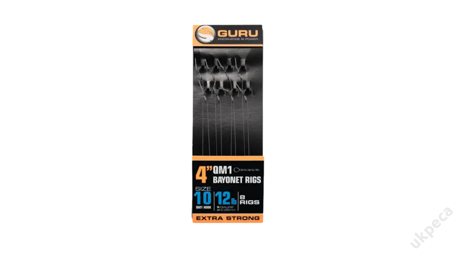 Carlige Guru Mont. Bayonets Qm1 Carlig Nr.12 019mm/10cm 8buc/Pl