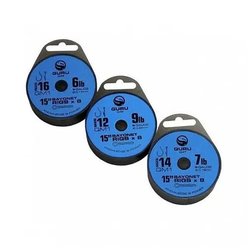 Carlige Guru Mont. Bayonets Qm1 Carlig Nr.10 022mm/38cm 8buc/Pl