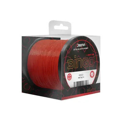 Fir Monofilament Monofilament Delphin Bingo Matt / Roșu Închis 0,25mm 5,4kg 600m