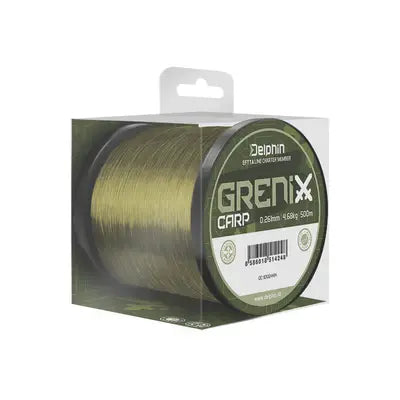 Fir Monofilament Delphin Grenix Carp / Verde 0,286mm 5,61kg 500m