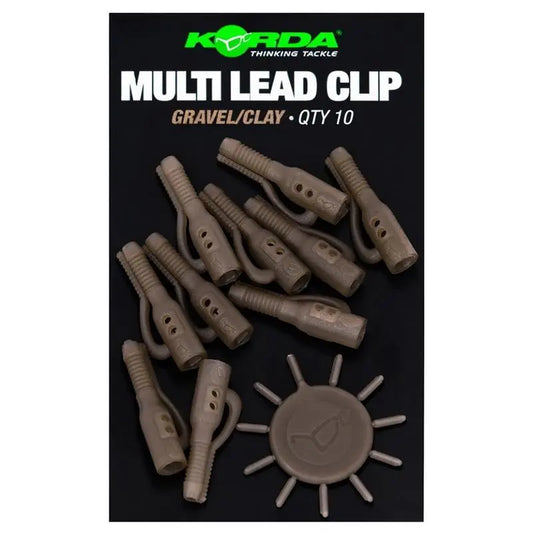 Korda Clip Pt Mont.pb Pierdut 10buc/Pl Gravel/Clay
