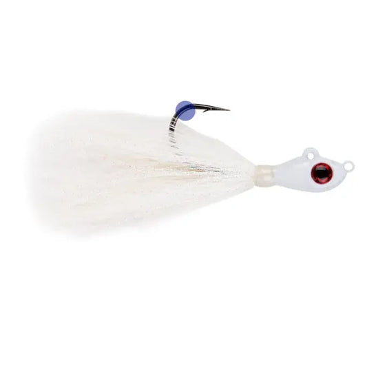 Mustad Jig Big Eye Bucktail White Crystal Flash 3,5g
